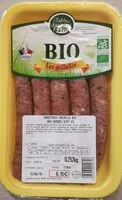 Mängden socker i Saucisses de volaille Bio