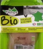 Mängden socker i aiguillettes de poulet fermier biologique