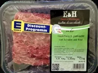 Mängden socker i Hackfleich gemischt vom Schwein und Rind