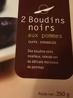 Mängden socker i 2 boudins noirs aux pommes