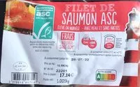 Mängden socker i Filet de saumon asc