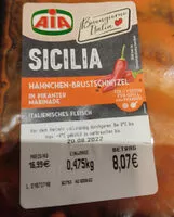Mängden socker i Haehnchen-Brustschnitzel in pikanter Marinade
