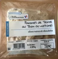 Mängden socker i Pommes de terre au thon naturel