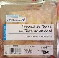 Mängden socker i Pommes de terre au thon naturel