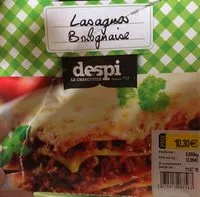 Mängden socker i Lasagnes bolognaise