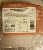 Mängden socker i Mortadella supergigante con pistacchio a tranci