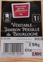 Mängden socker i Véritable jambon persillé de Bourgogne