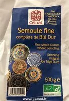 Mängden socker i Semoule fine complète de blé dur