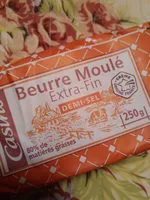 Mängden socker i beurre salé  moulé Extra fin