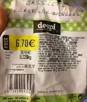 Mängden socker i Cassolette ecrevisse quenelle