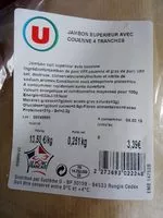 Mängden socker i Jambon supérieur avec couenne 4 tranches