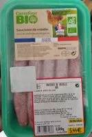 Mängden socker i Saucisse de volaille