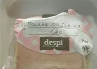 Mängden socker i Mousse de foie de porc