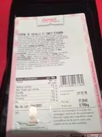 Mängden socker i Terrine de volaille et confit d’oignon