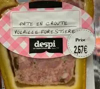 Mängden socker i Pate en croute