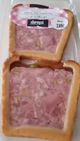 Mängden socker i pâté en croûte pistache