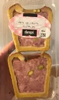 Mängden socker i Pâté en croute pistache