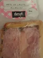 Mängden socker i Pâte en croûte richelieu