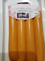 Mängden socker i Saucisses Frankfort