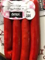 Mängden socker i Saucisses Strasbourg b