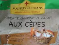 Mängden socker i Magret de canard marine au cèpes