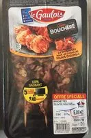 Mängden socker i Brochette Haut de cuisse Poulet Colombo