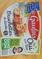 Mängden socker i Brochette de dinde