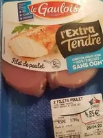 Mängden socker i Filet de poulet extra tendre