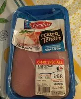 Mängden socker i Filet de poulet extra tendre