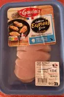 Mängden socker i Filet de poulet