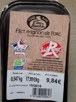 Mängden socker i Filet mignon de porc Label rouge Bleu blanc coeur
