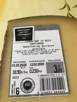 Mängden socker i Comté