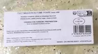 Mängden socker i Filet de maquereau fume poivre