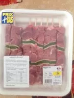 Mängden socker i La brochette de volaille