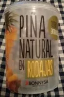 Mängden socker i Piña pelada al natural en rodajas