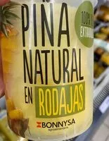 Mängden socker i Piña natural en rodajas