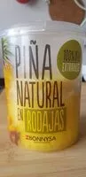 Mängden socker i Piña natural en rodajas
