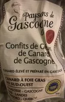 Mängden socker i Confits de gesiers de canard de gascogne