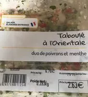 Mängden socker i Taboulé à l'orientale