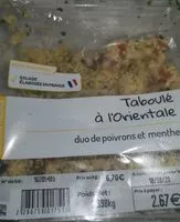 Mängden socker i Taboule à l'orientale