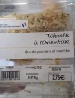 Mängden socker i Taboulé a l'orientale