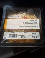 Mängden socker i Taboulé à l'orientale