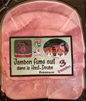 Mängden socker i Jambon fumé cuit dans le haut-doubs