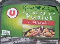 Mängden socker i Cuisse de poulet au paprika spécial barbecue