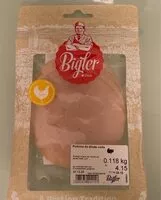 Mängden socker i Poitrine de dinde cuite