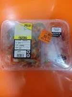 Mängden socker i Fajitas de pollo