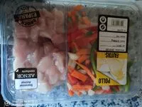 Mängden socker i Pollo con verduras para fajitas