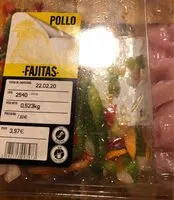 Mängden socker i Fajitas pollo