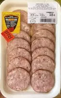 Mängden socker i Saucisson a l'ail fumé sur bûches de chêne 142gr