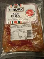 Mängden socker i Axoa de veau